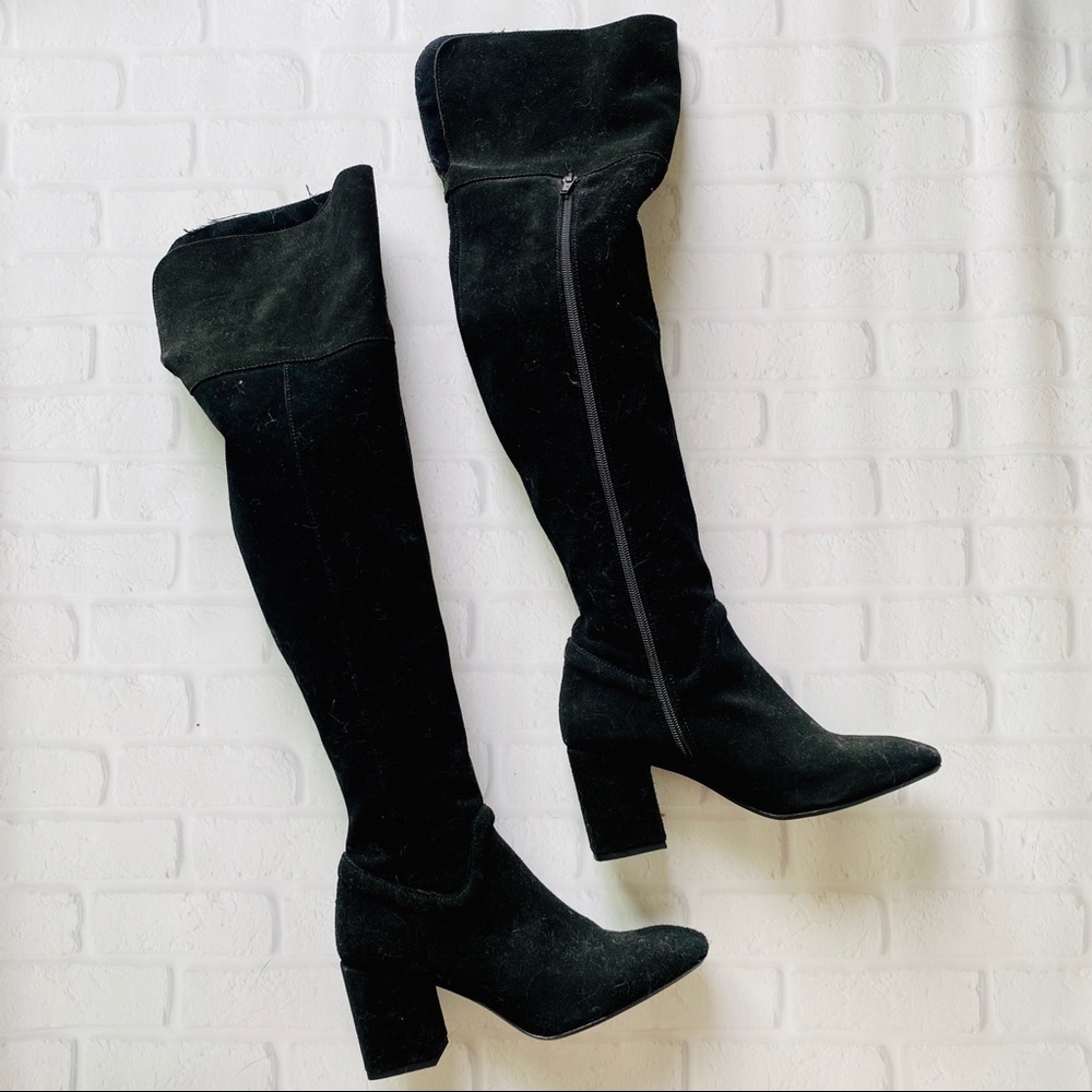 Zara Black Over the Knee Boots